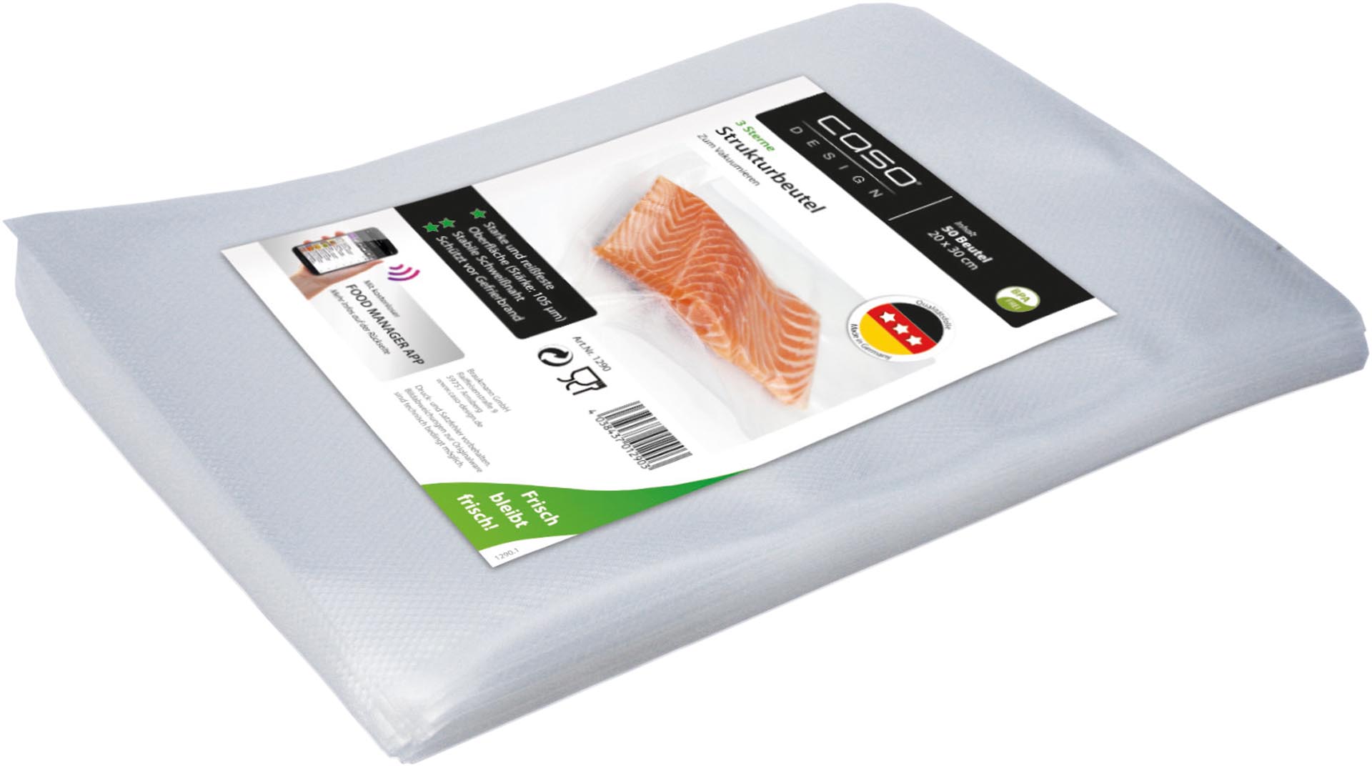 Strukturbeutel 105 my, 50er Pack 20x30 cm