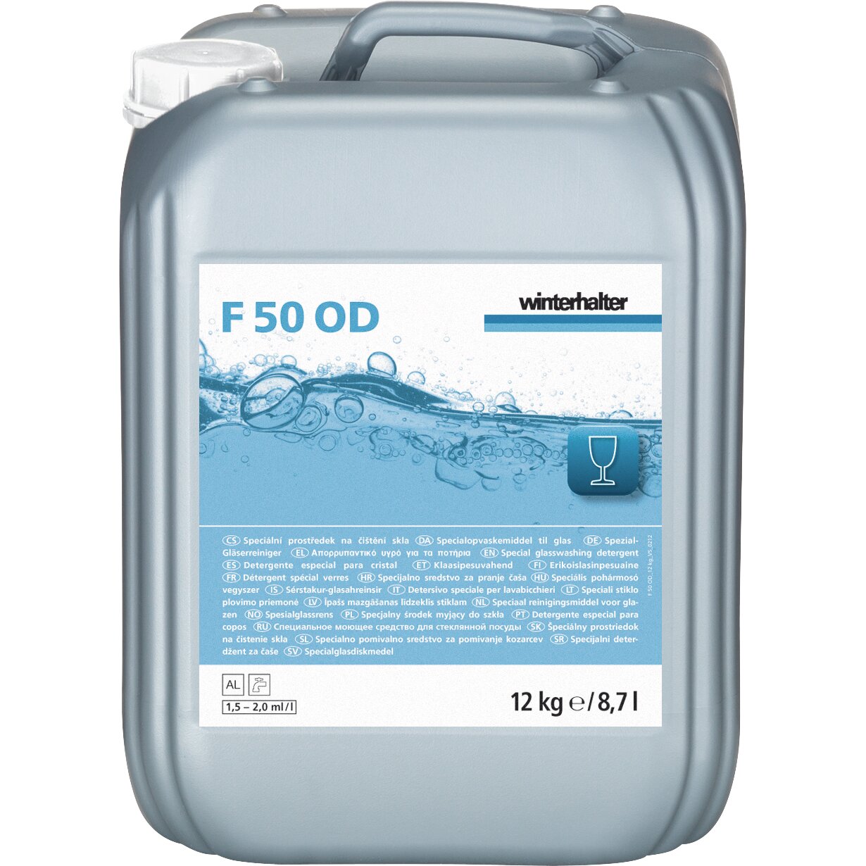 Spezial-Gläserreiniger F 50 OD / 12,00 kg Kanister