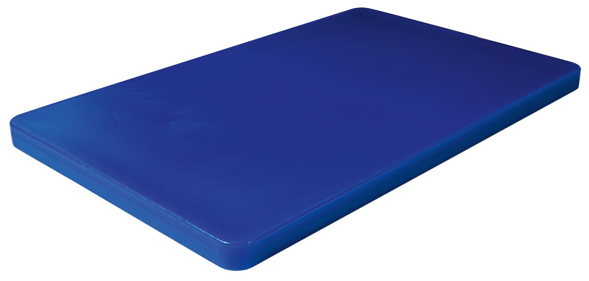 GN-Schneidbrett HACCP GN 1/1 530 x 325 x 25 mm mit Füßchen / blau