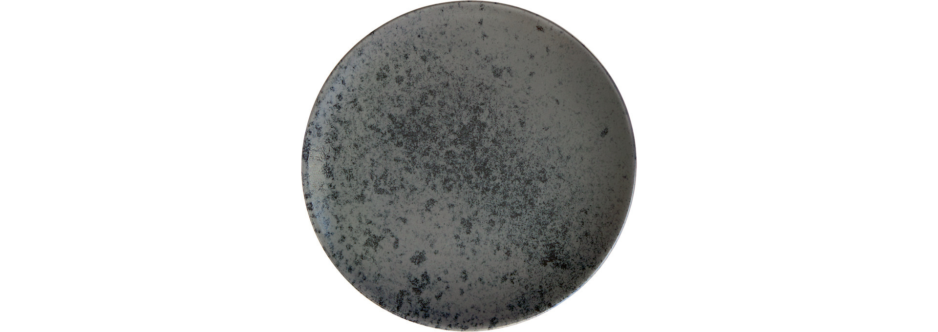 Coupteller flach rund 150 mm black