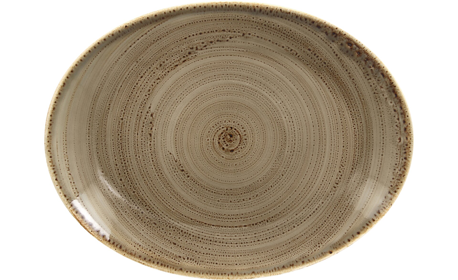 Platte oval 360 x 270 mm alga