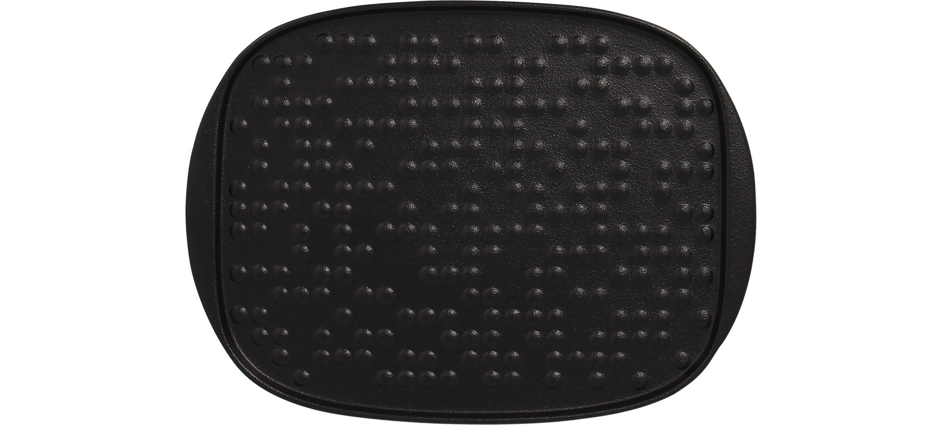 Teller rechteckig mit Relief staged 270 x 200 mm schwarz