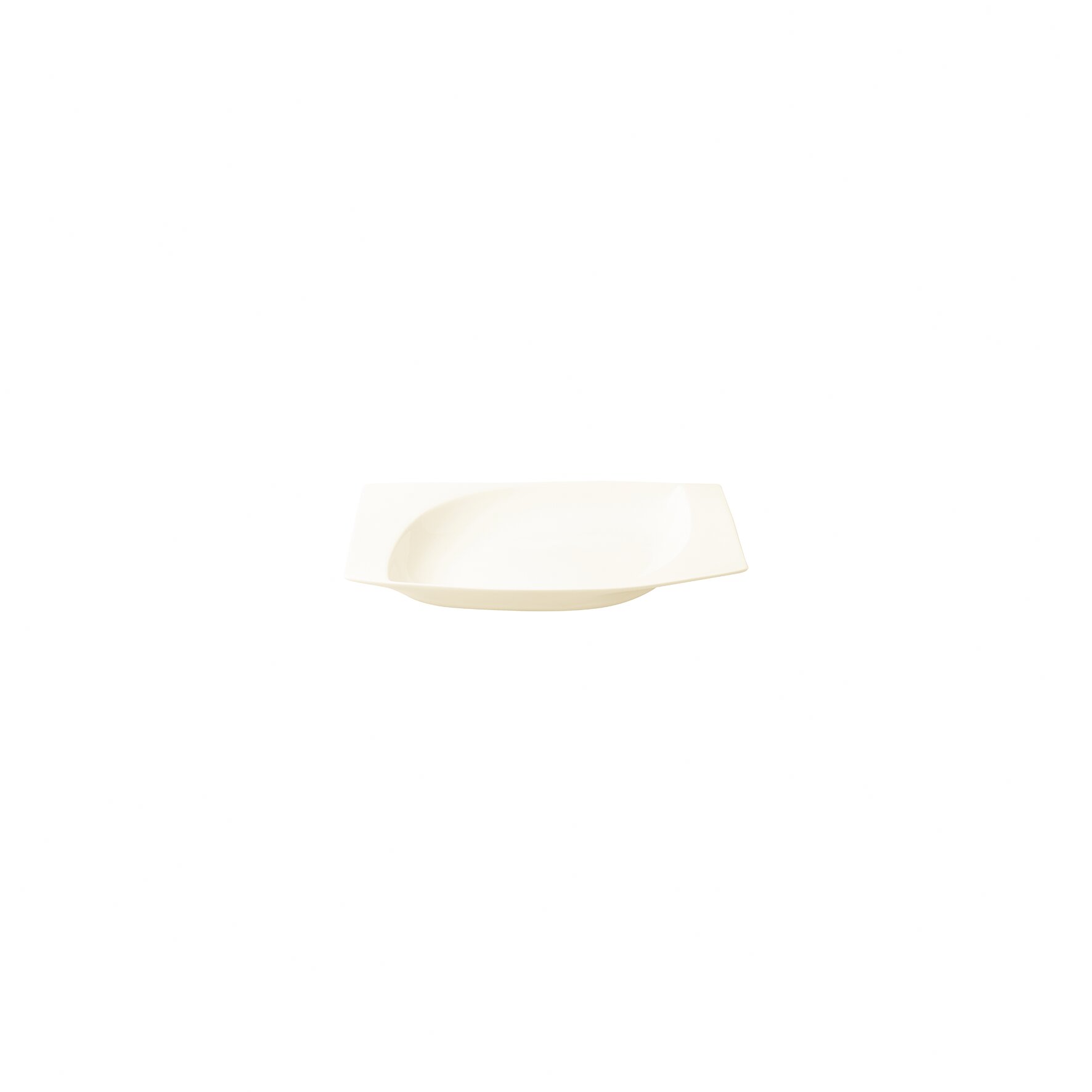 Platte elipse 200 x 130 mm creme Mazza
