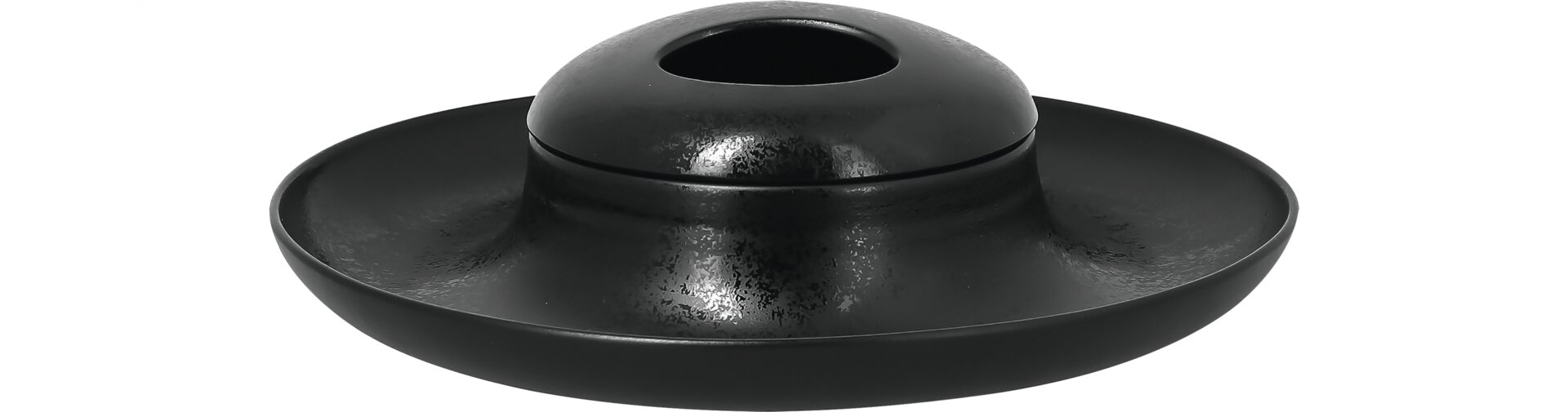 Deckel gewölbt ashore 145 mm schwarz