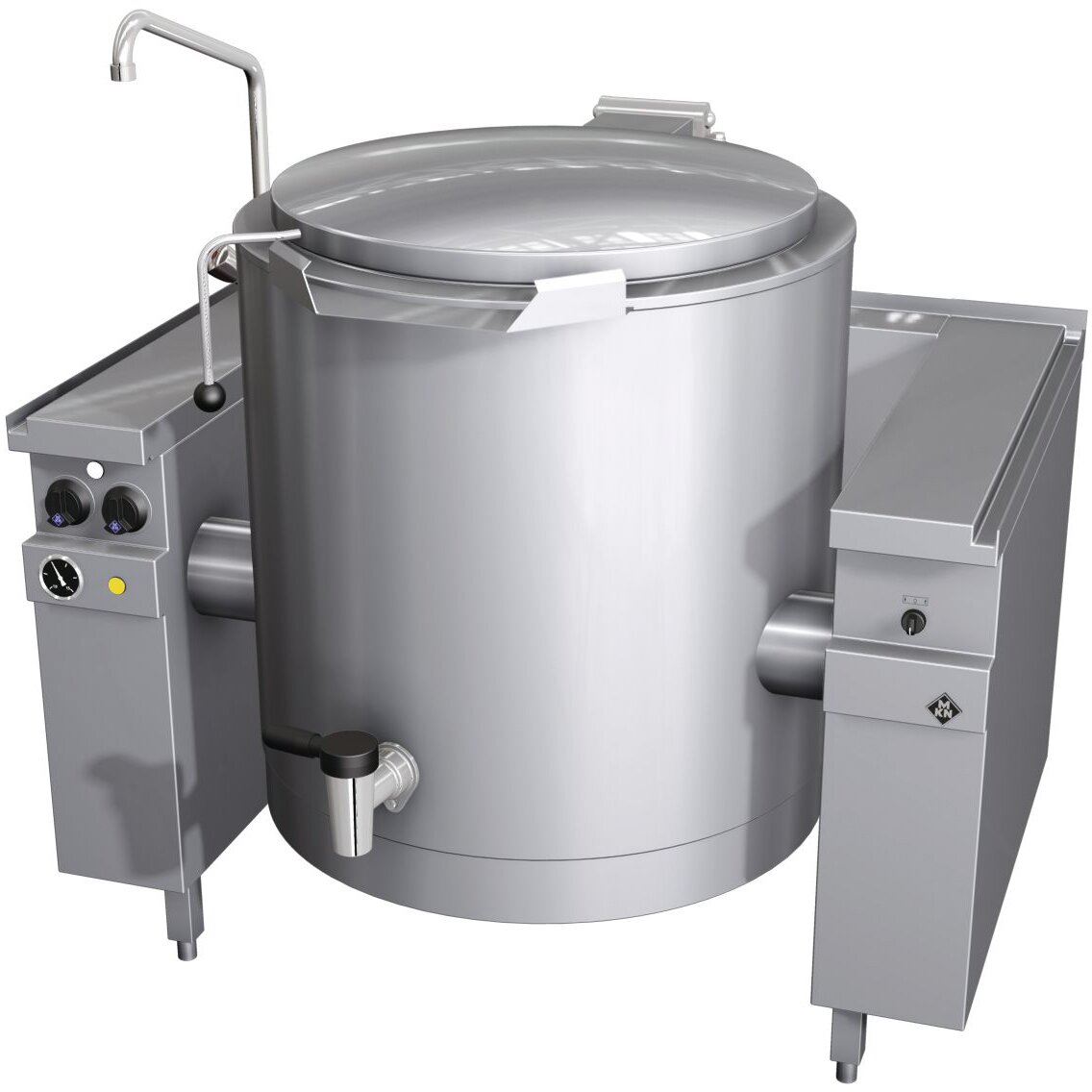 Elektro-Kipp-Schnellkochkessel 200,00 l Motorkippung Vapro 1300 x 850 x 700 mm