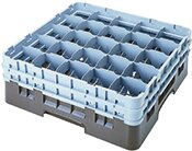 Gläserkorb 25 Fächer Glas max. ø 87 mm, H 257 mm / 500 x 500 mm