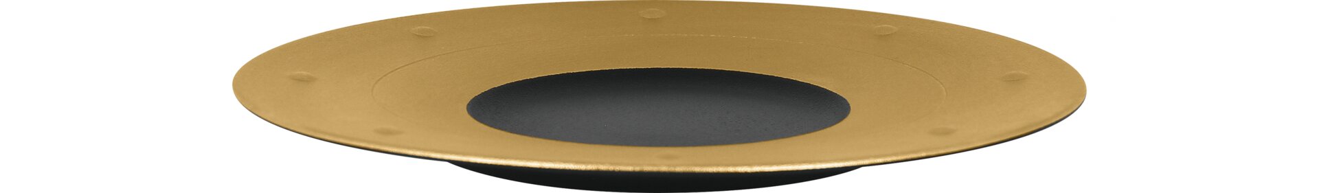 Teller rund 280 mm gold