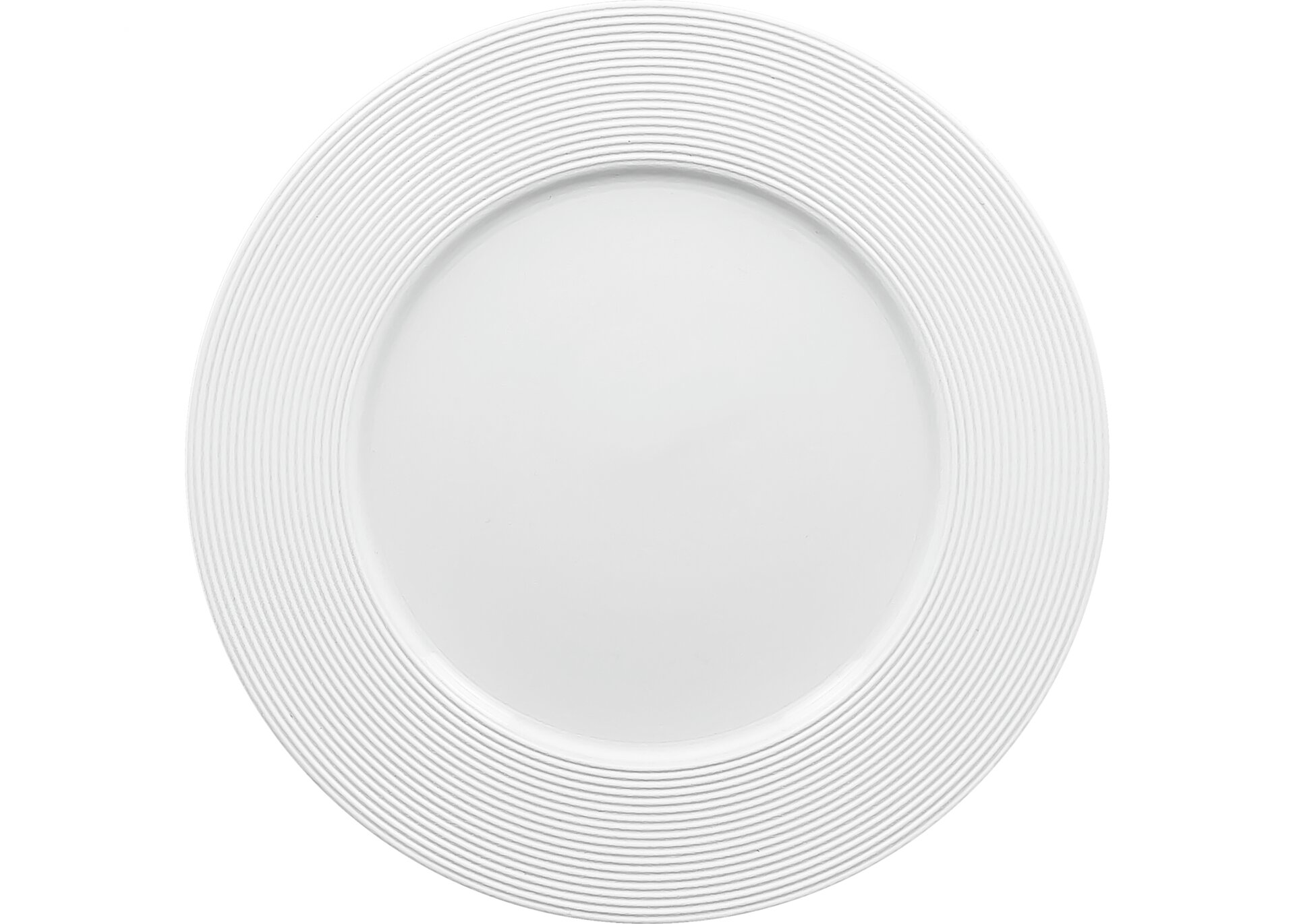 Teller flach 250 mm plain-white Evolution