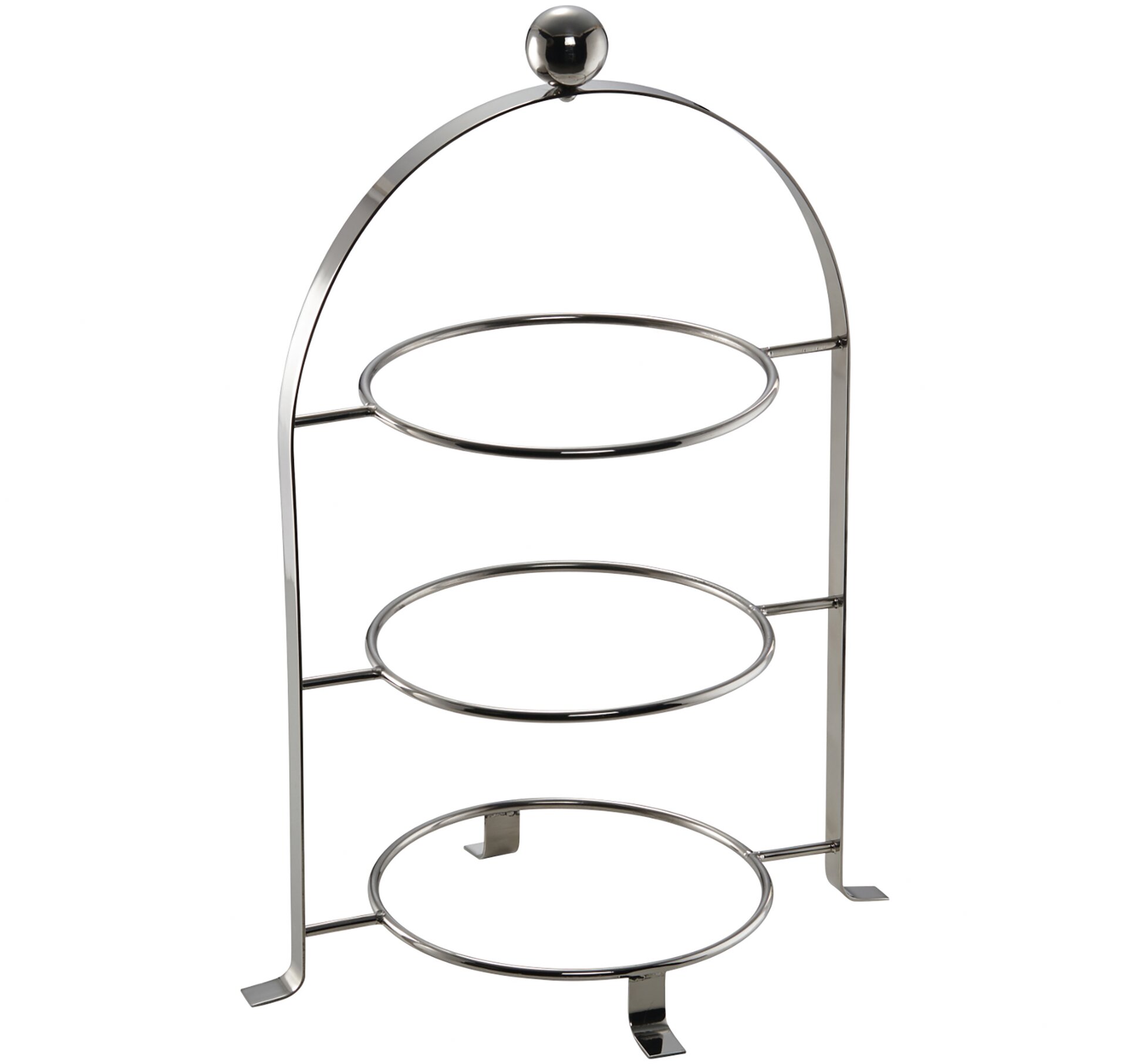 Serviergestell groß 468 mm hoch für 3 Teller bis 270 mm Tabletop
