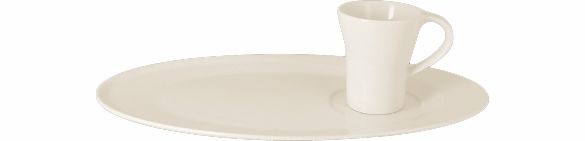 Untertasse oval 290 x 160 mm crème für GICU29 / GICU23 / GICU15 / GICU09