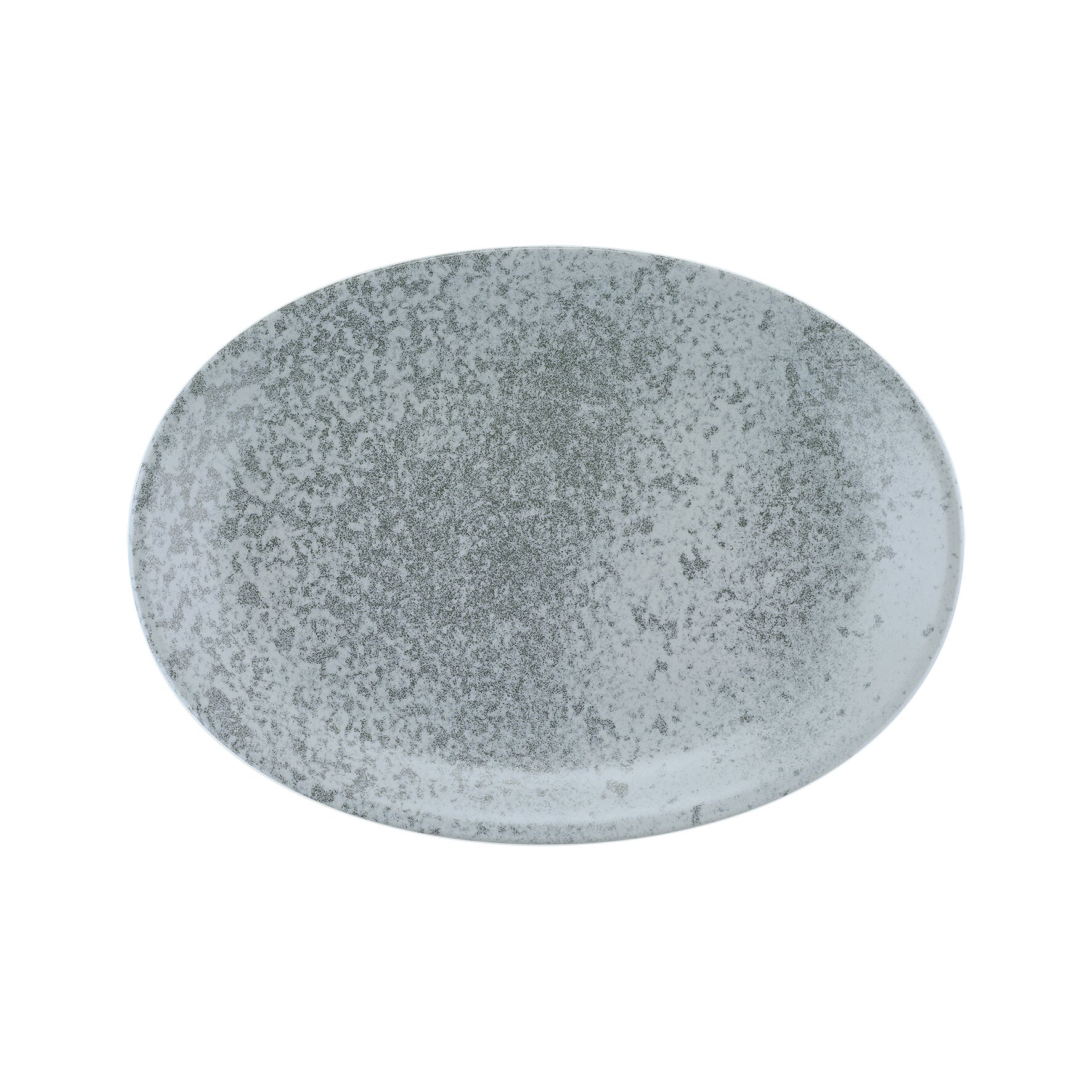 Platte oval 323 x 228 mm gray