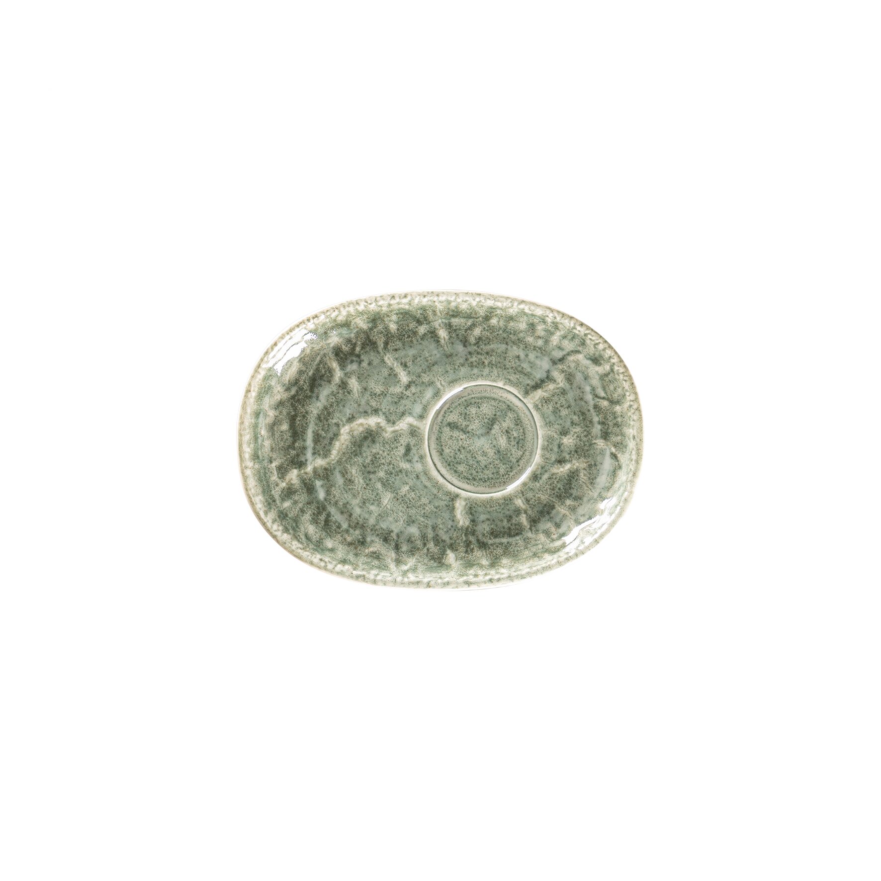 Untertasse oval 190 x 140 mm Sage green Krush Sage Green