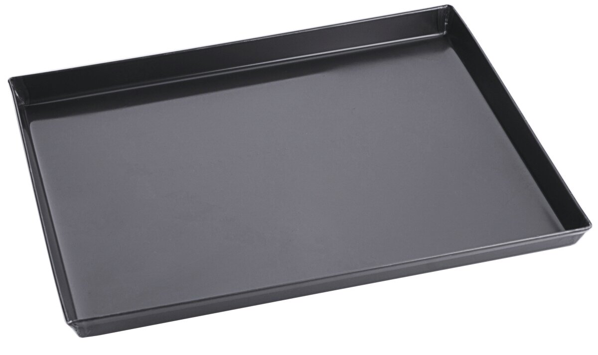 Pizzablech quadratisch 500 x 500 x 30 mm Schwarzblech