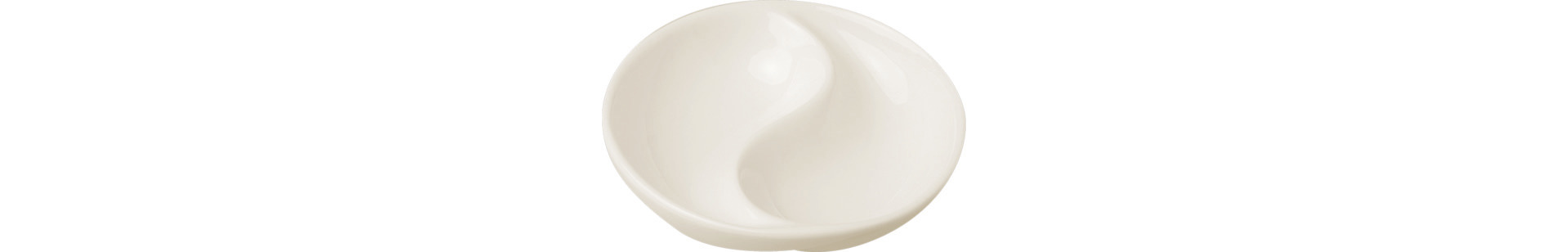 Sauciere Yin Yang 100 mm / 0,05 l weiß