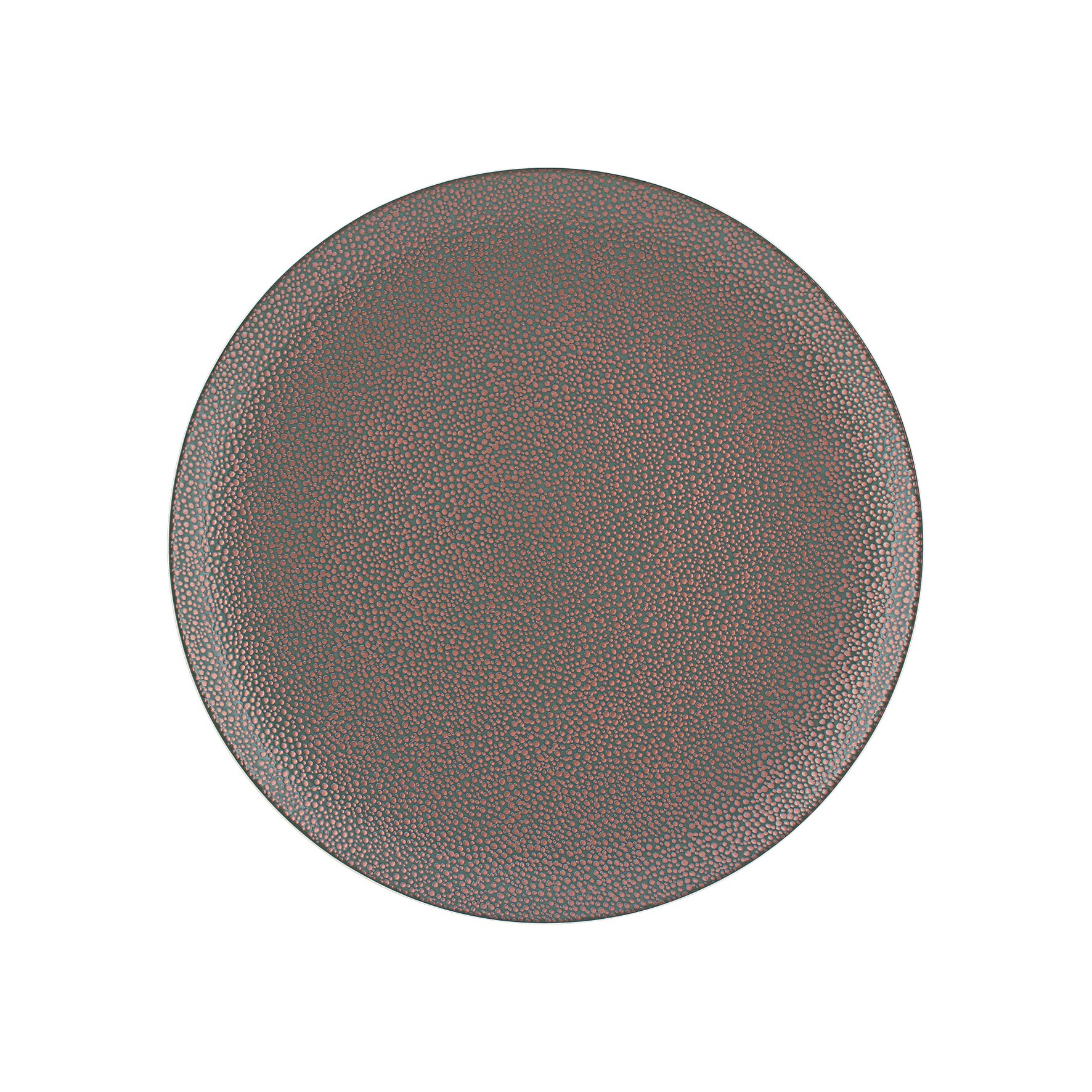 Coupteller flach rund 291 mm metallic copper