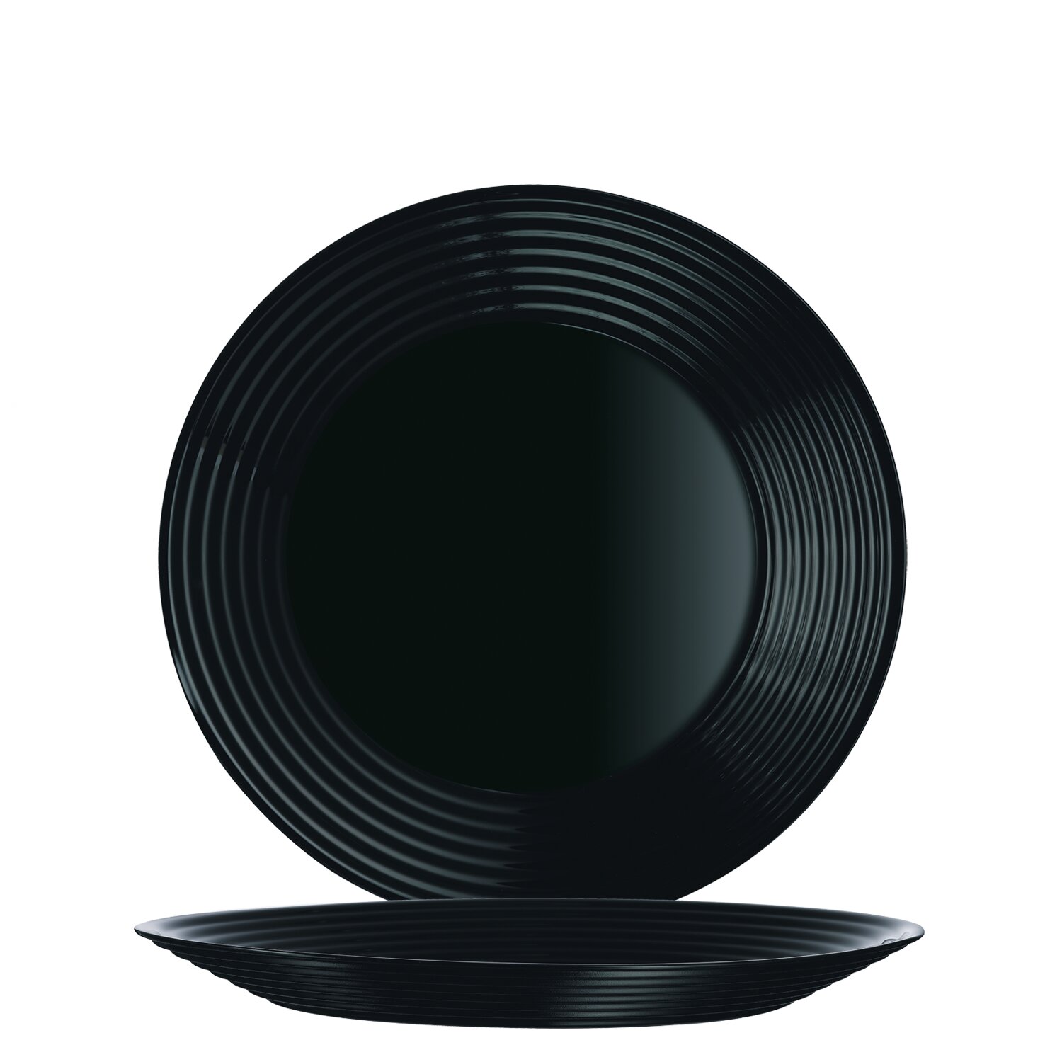 Teller flach 250 mm schwarz