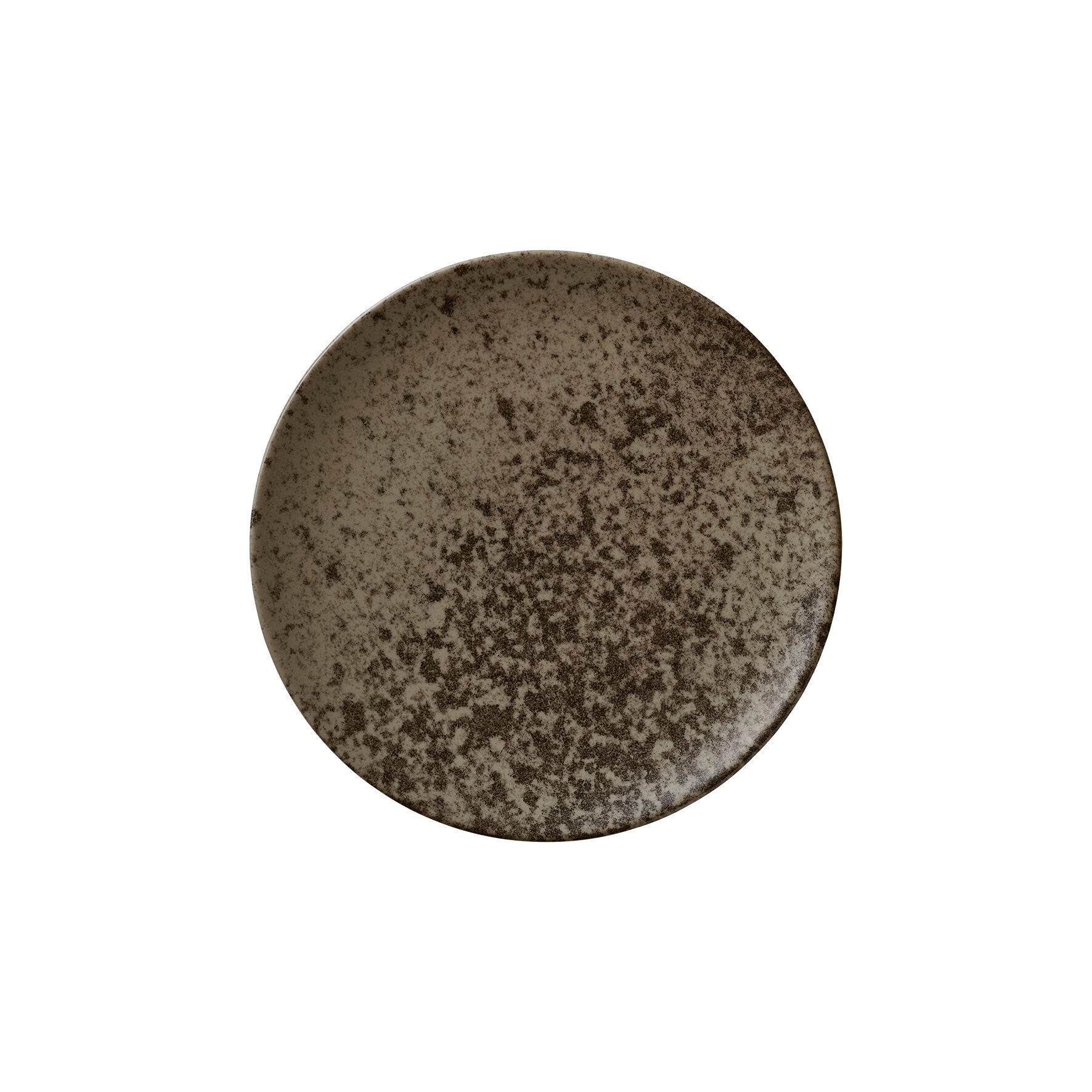 Coupteller flach 229 mm dark brown