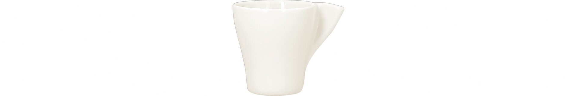 Kaffeetasse mit massivem Henkel swirls 0,15 l plain-white
